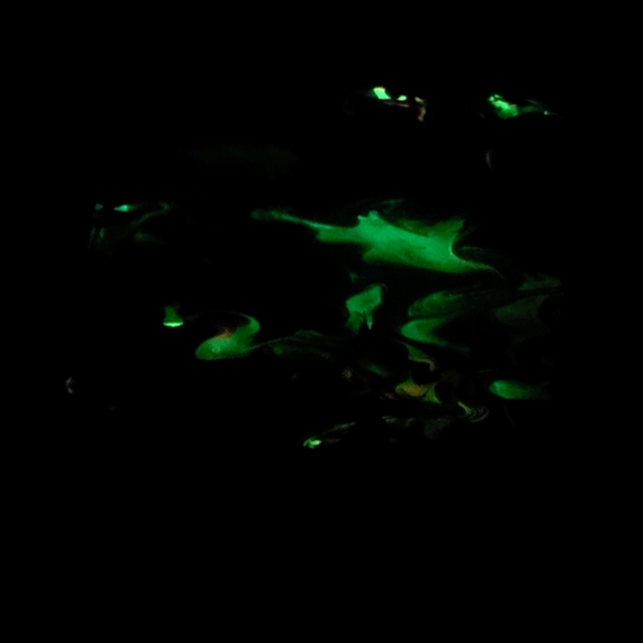 Glow in the Dark Pour Paint Painting 8x10 - Picture 3 of 4